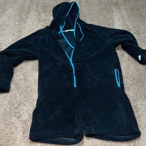 Chubbies Black Hoodie with Blue Accents